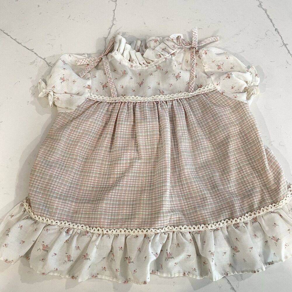 Haddad Brothers Vintage Cottagecore Toddler Dress Floral Sz 18 Months